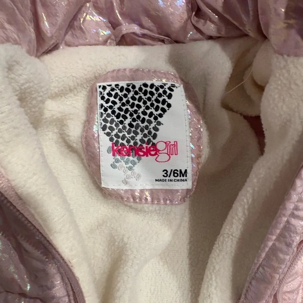 Kensie Girl Sparkling Pink Snowsuit Footie